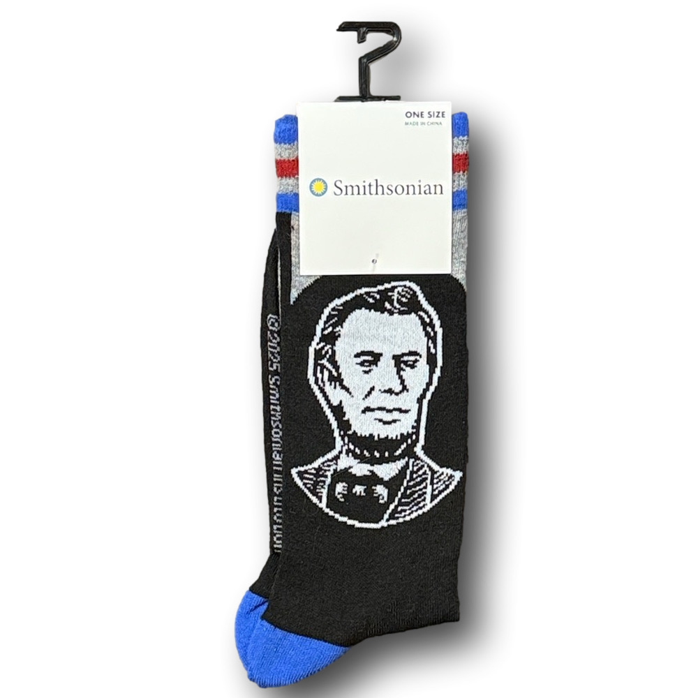 3/$20 Abraham Lincoln Presidential Funny Novelty Crew Socks - NWT